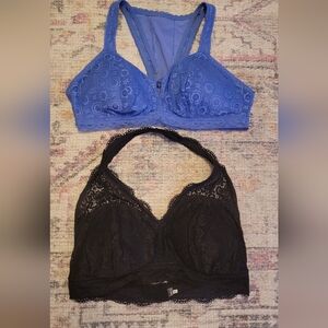 Aerie Set Of 2 Padded Bralettes Size XL